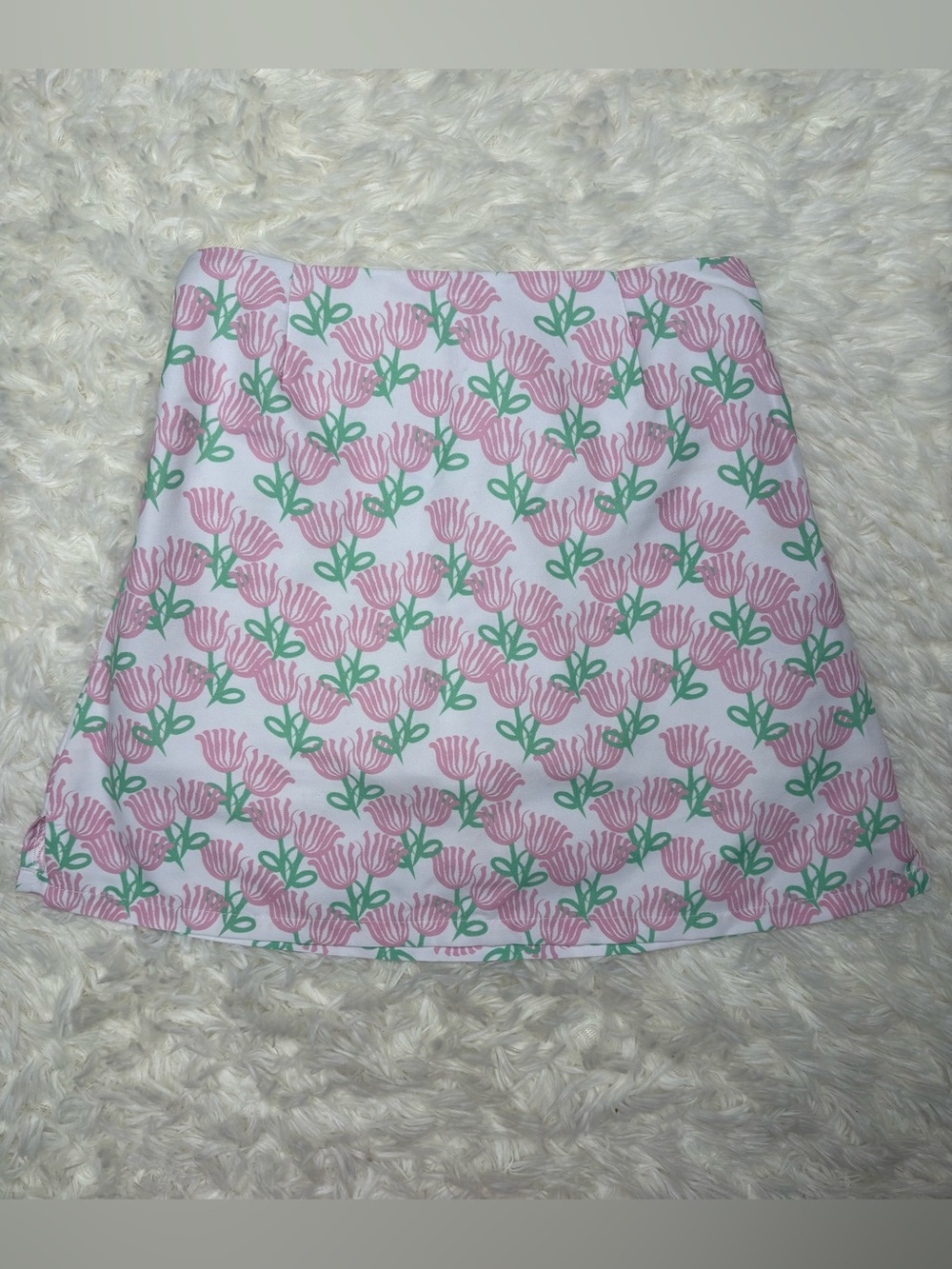J. Bailey Skort girls size 10, white with pink tulips